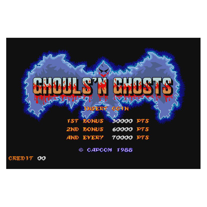 Ghouls n Ghosts Arcade Gaming 80's Gifts Ruler Mousemat Clock Coaster Keyrings Magnet