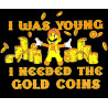 Mario I was young gold coins Arcade Gaming 80's Gifts Ruler Mousemat Clock Coaster Keyrings Magnet