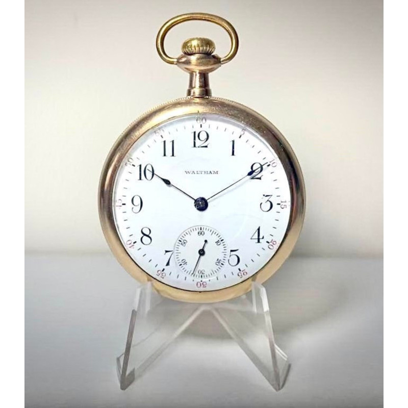 Waltham pocket watch Antique Grade 625 Gold Filled 1907 17 jewels size 16s rare Good working order cleaned/oiled rare