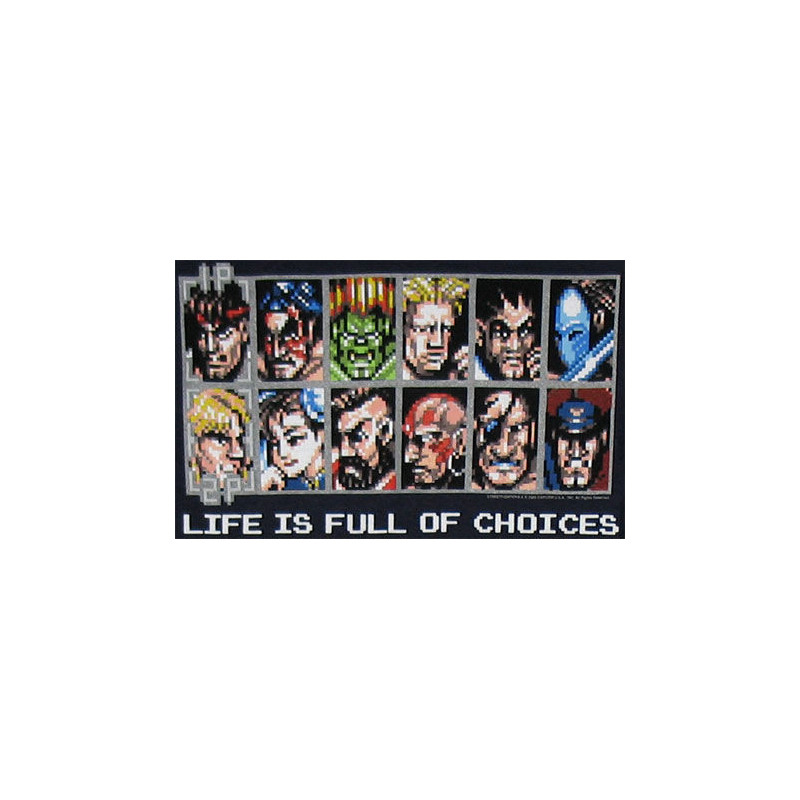 Streetfighter 2 Life is full of choices Gifts Ruler Mousemat Clock Coaster Keyrings Magnet