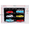 Wall Display Multi case for 1:24 scale 6 cars (3x2) Atlantic Case Diorama